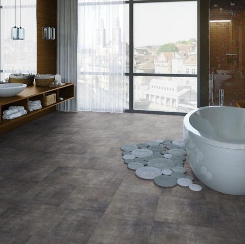 Виниловый ламинат Tarkett Lounge Concrete Дизайнерский с брашью (Текстурированная) 457,2х457,2 мм 1000901222 - Вид №4