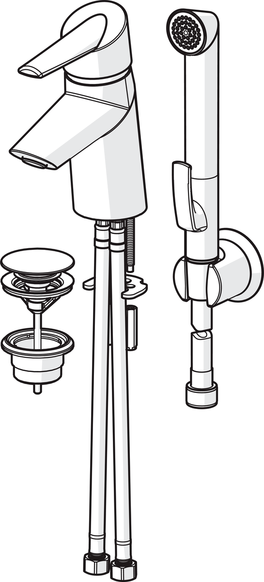 Oras 2702F Смеситель для умывальника 2702F Optima Хром  - Вид №2