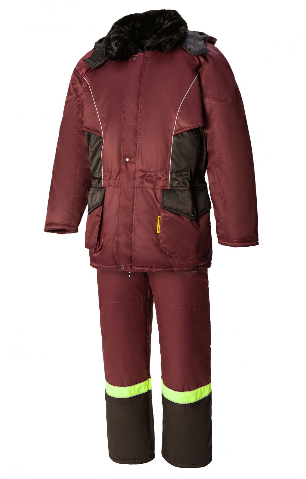 61592 Костюм "Сатурн" зимний бордо  Зимняя спецодежда  размер 60-62/182-188 