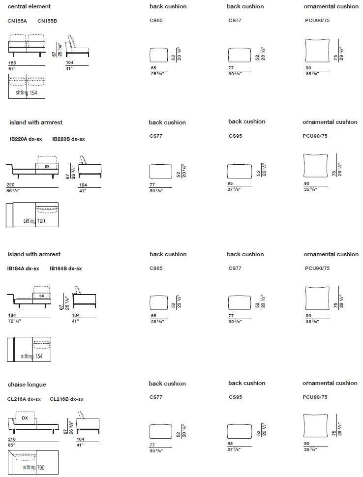 Molteni & C. Модульный угловой диван из ткани sun-id-1410620 - Вид №7