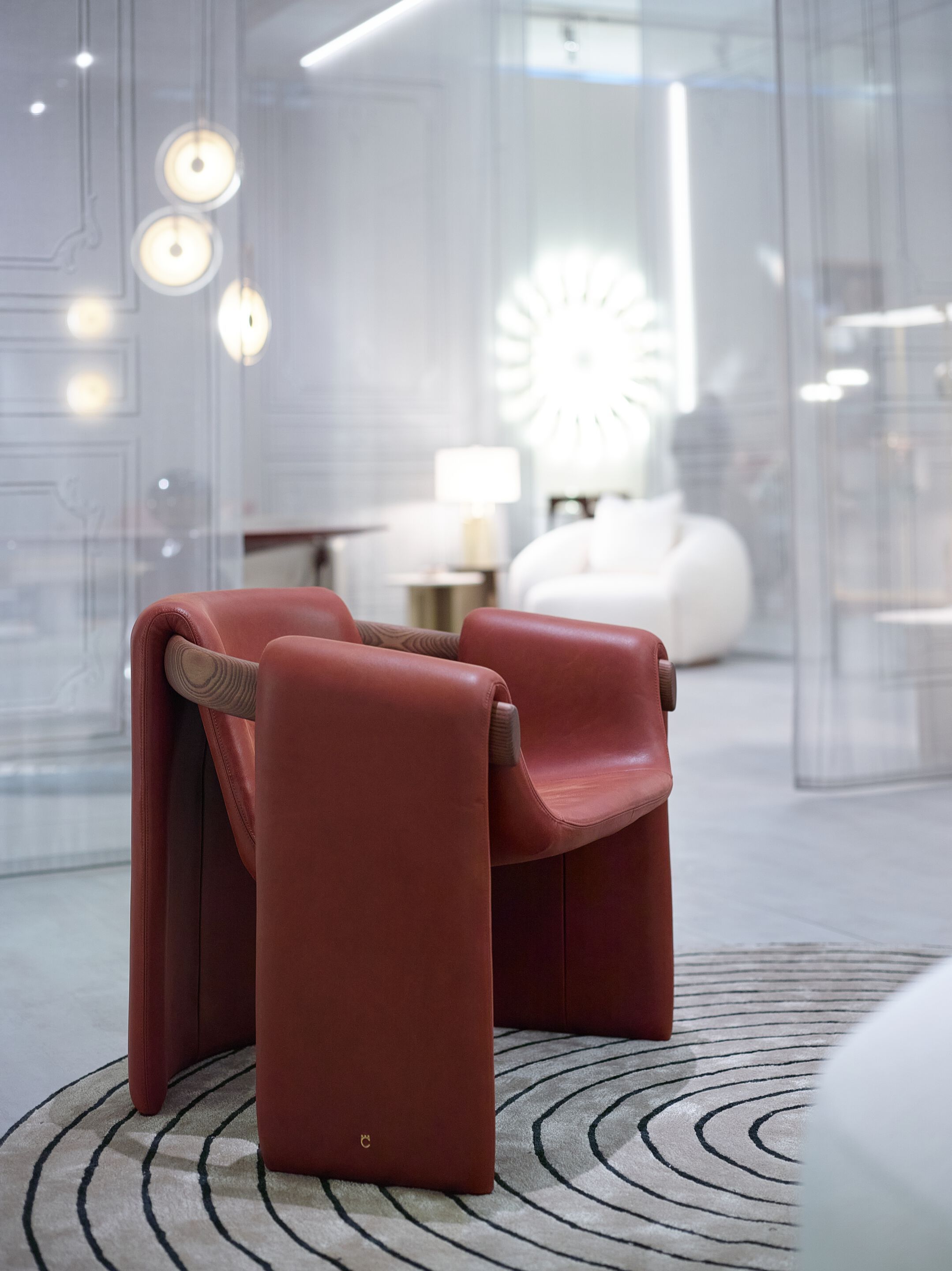 Кожаное кресло Paolo Castelli вечером ARCH-00024774 - Вид №4