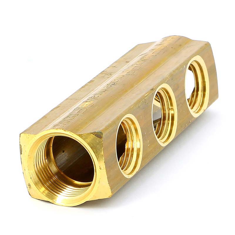 Коллектор ВВ 3/4" магистральный TIEMME 3 выхода 1/2"В 36мм 1970033 - Вид №5