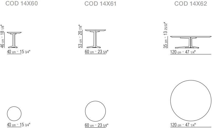 Flexform Круглый мраморный журнальный столик с подставкой 3 звезды Fly sun-id-1424644 - Вид №6