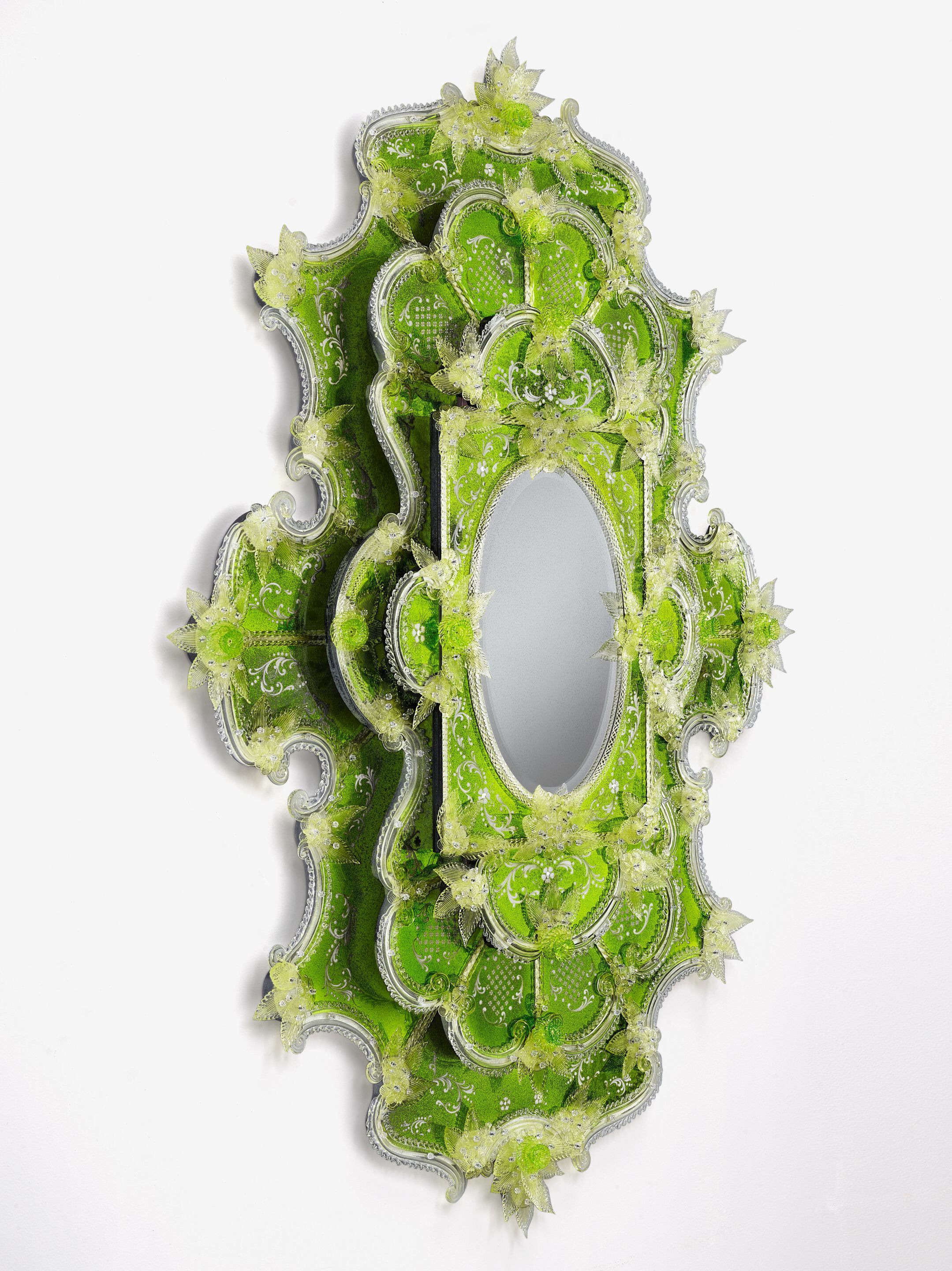 Настенное зеркало со стеклянной рамкой ARTE VENEZIANA FROG PRINCE ARCH-00023309 - Вид №1