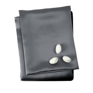 Наволочка princess57silver, 70x50 см, шелк, 1шт, цвет серебристый SILK MANUFACTURE