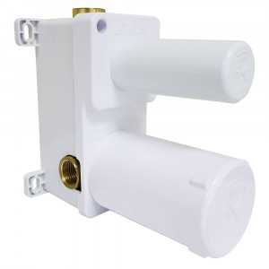 102166201c4  Скрытый смеситель для ванны / душа, скрытый монтаж - 2-ходовой - матовый белый