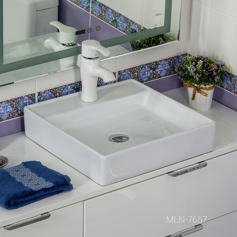 Накладная раковина melana mln-7657 7657-805 - Вид №2