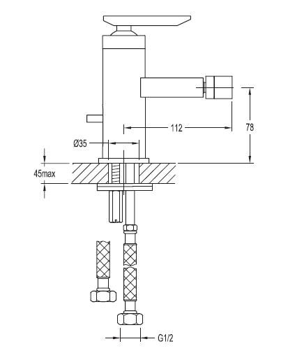 Смеситель на биде Cezares SIESTA-F-BS-01 - Вид №1