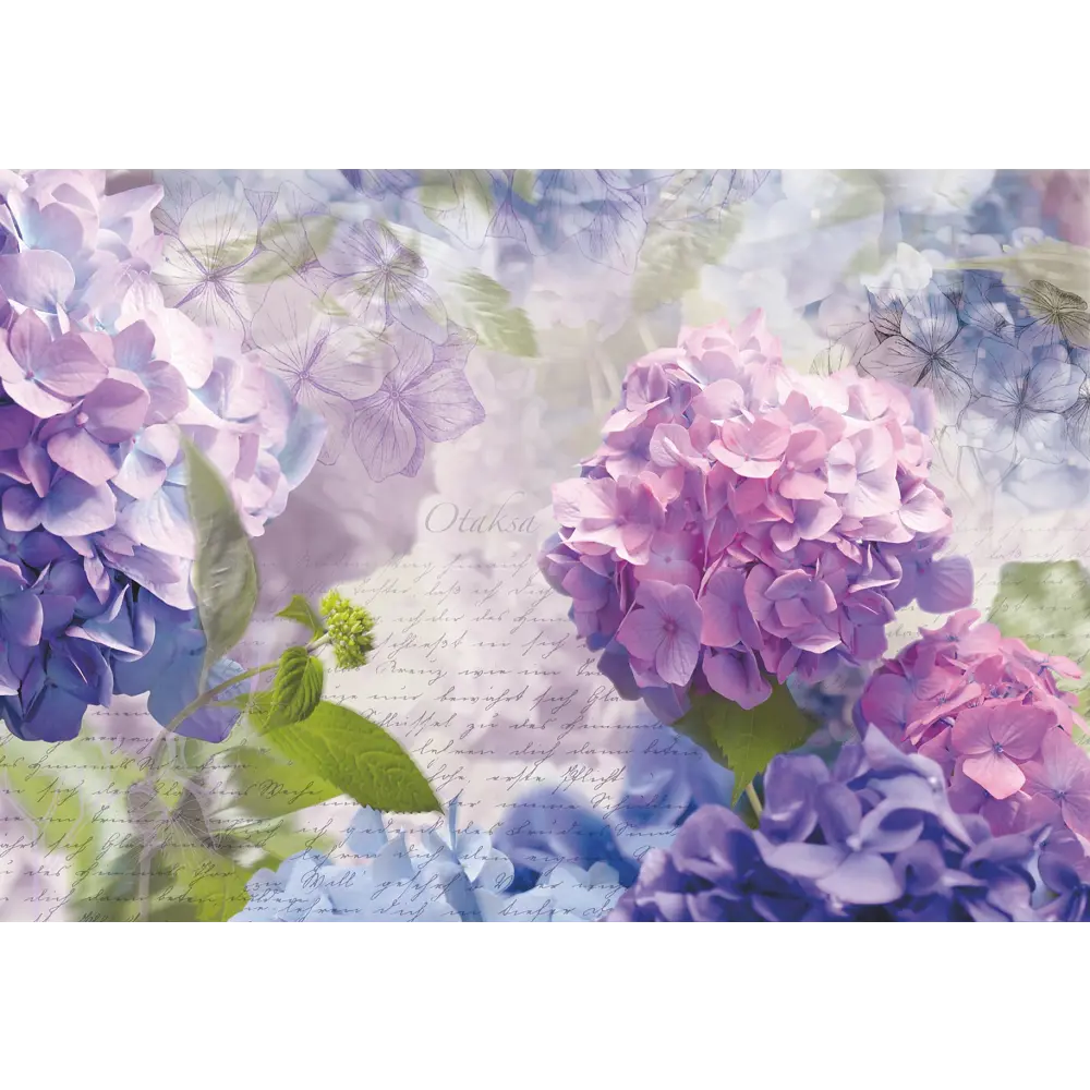 Фотообои бумажные, 368х254 см, KOMAR Гортензия Pura Kaunui Falls STLM-2121463