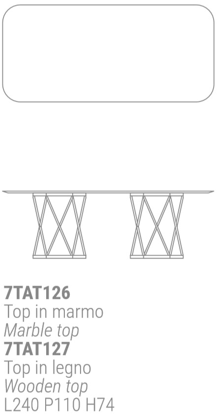 Marelli Прямоугольный обеденный стол из мрамора Tatlin sun-id-1402739 - Вид №6