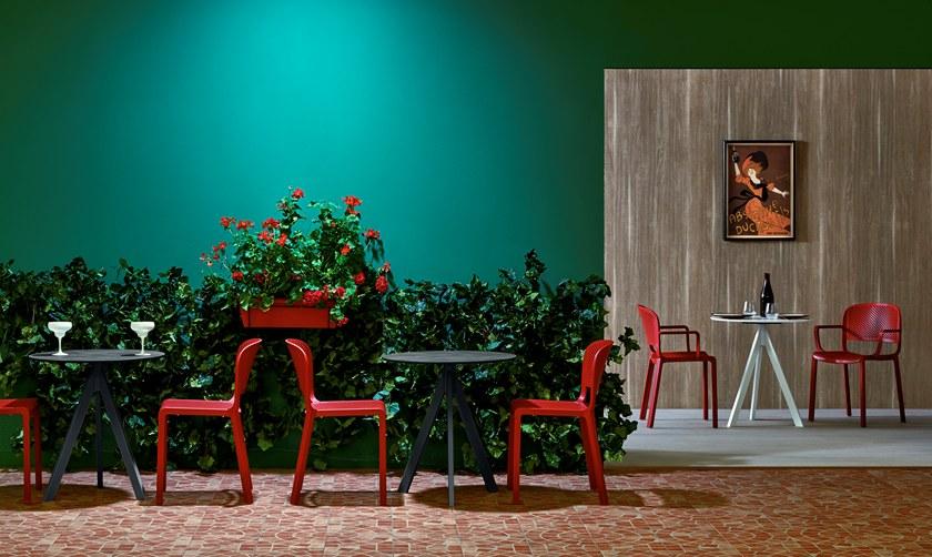 Pedrali Квадратный круглый стальной стол на контракт Arki-base Ark3 - Вид №4