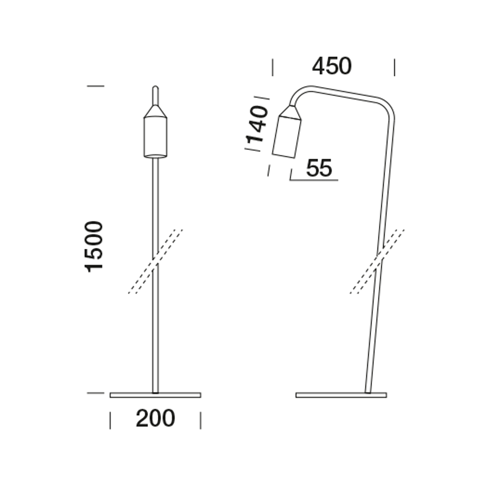 3050216 Мобильный светильник Platek FLAMINGO 2.0 Piantana  FLAMINGO 2.0 H. 1500 mm - 1 COB 3000K 76°  - Вид №14