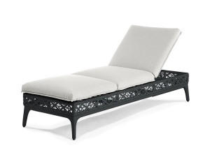 Садовая кровать с откидной спинкой из смолы