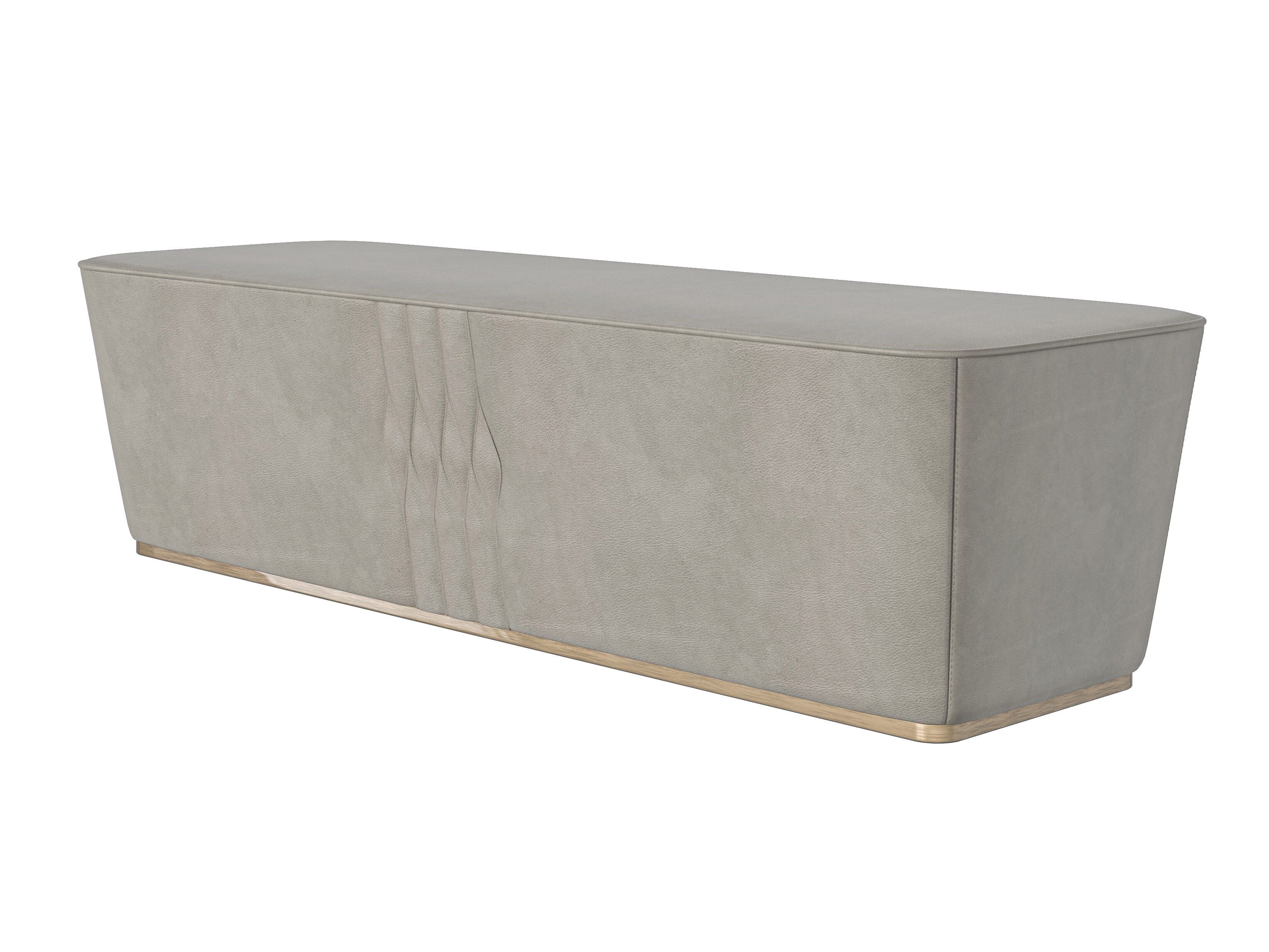 Кожаная мягкая скамья Modenese Luxury Interiors LUXURY MODERN ARCH-00067510 - Вид №2