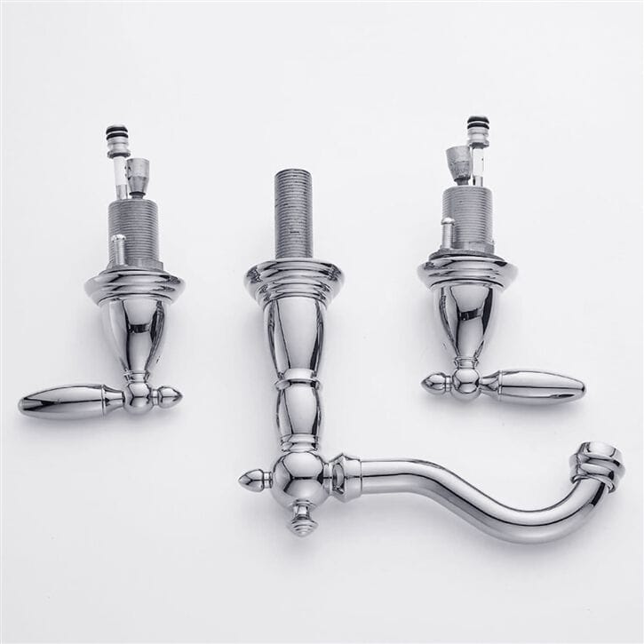 Смеситель для раковины с 3 отверстиями Fontana Showers синий Синий ARCH-00005693 - Вид №1