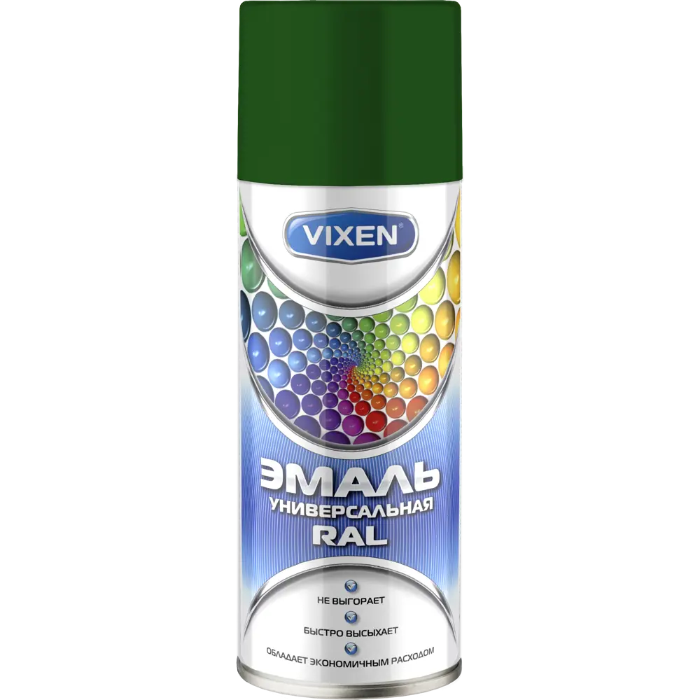 Эмаль аэрозольная Vixen алкидная цвет зелёный мох 0.52 л STLM-2128828