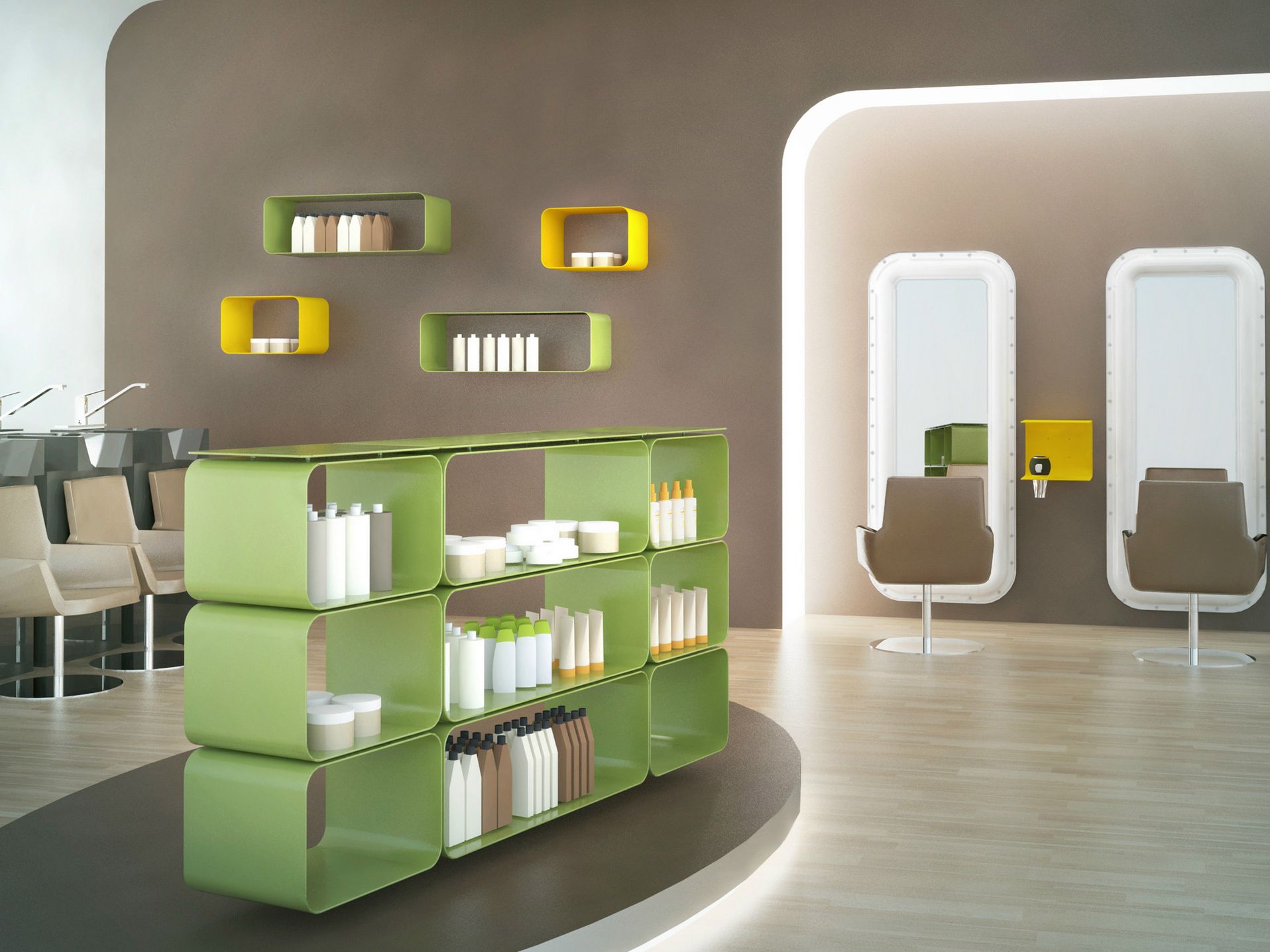 Модульная алюминиевая секционная Книжная полка altreforme District ARCH-00055752 - Вид №8