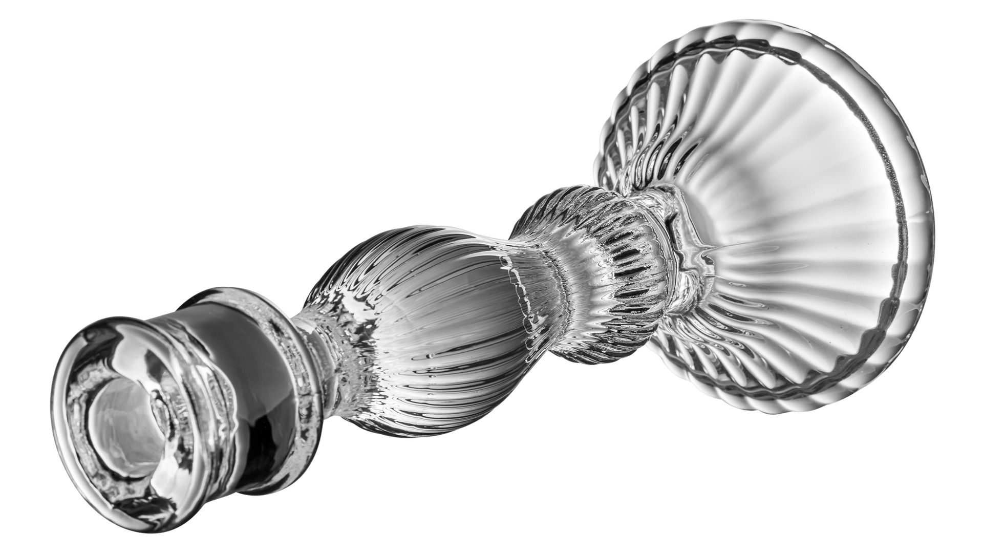 10623010 Rasteli Подсвечник стеклянный Rasteli "Романтика" 25 см Стекло  - Вид №1