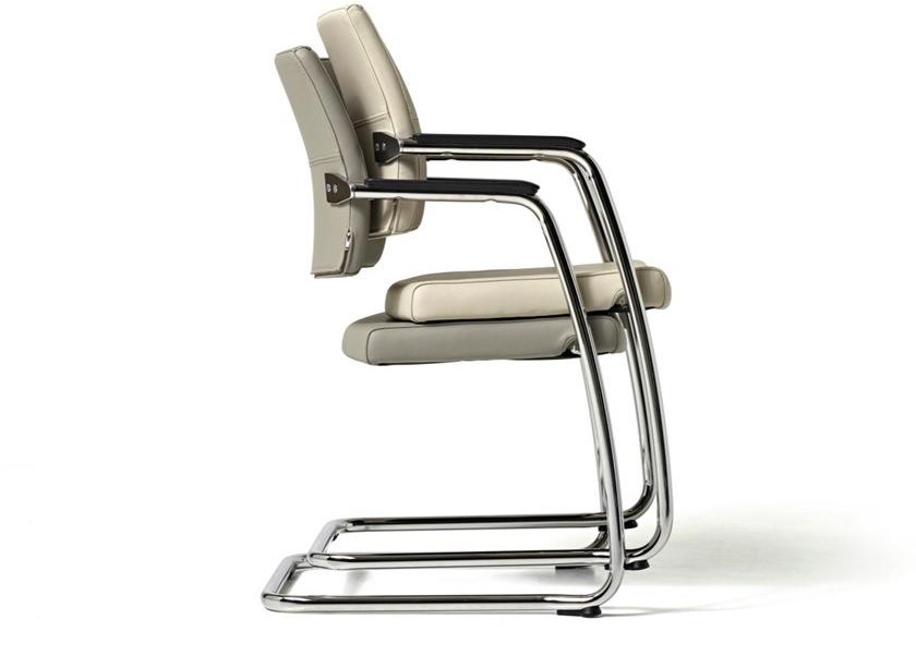 Diemme Консольное кожаное кресло с подлокотниками для залов ожидания Venus sun-id-1470634 - Вид №3