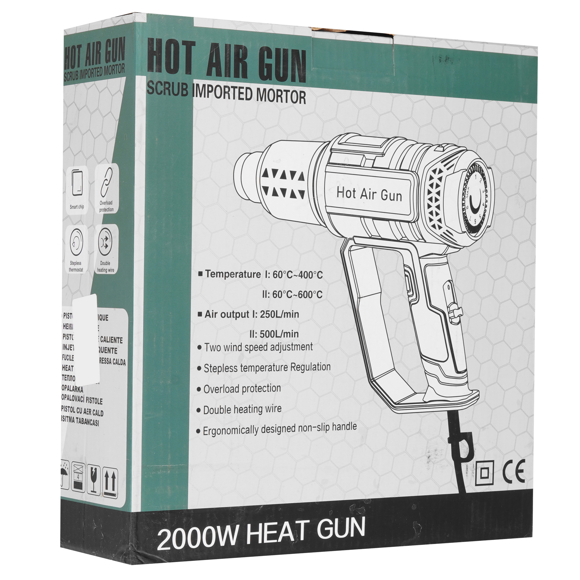 Строительный фен HOOMOTEK Green 5619519 STDN-0035127 - Вид №7