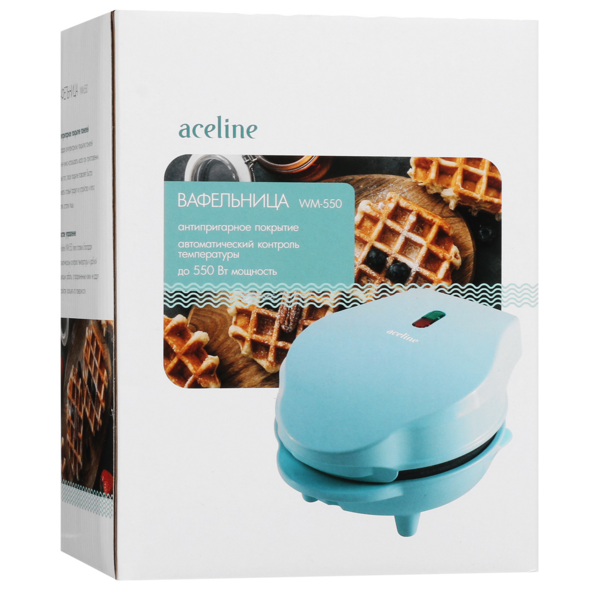 5429575 Вафельница Aceline WM-550 бирюзовый STDN-0065068 - Вид №7