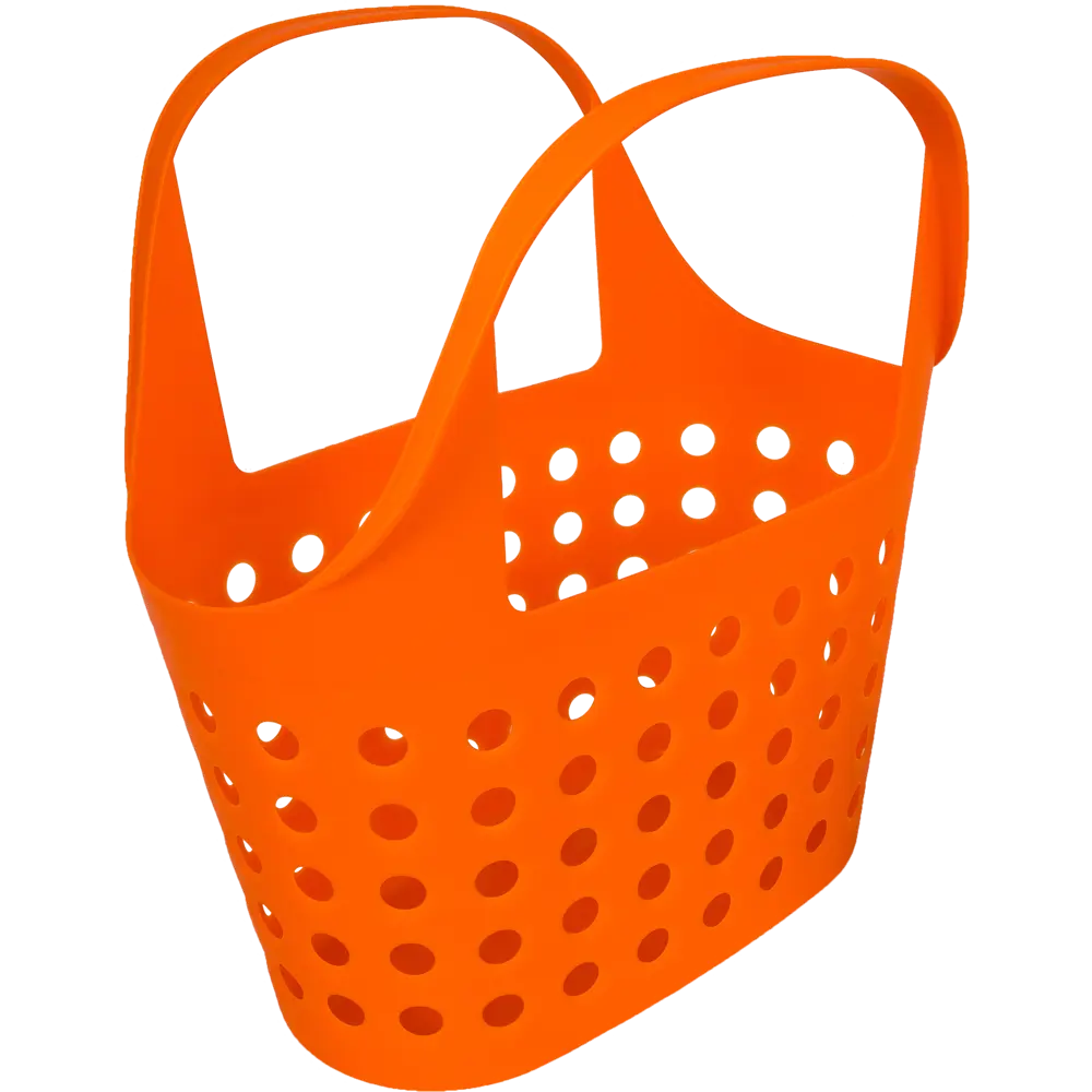 Корзинка Soft 7.6 л пластик цвет мандарин BEROSSI STLM-2060315