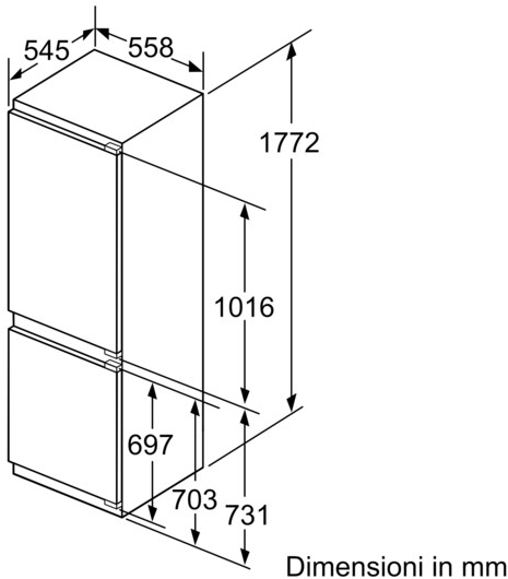 Siemens Комбинированный встроенный холодильник с морозильной камерой Iq500 Ki86nhd30  - Вид №7