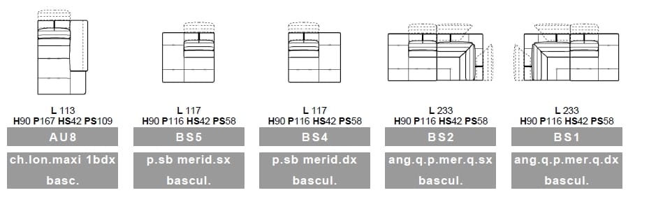 Кожаный модульный угловой диван Calia Italia премиум ARCH-00037568 - Вид №8