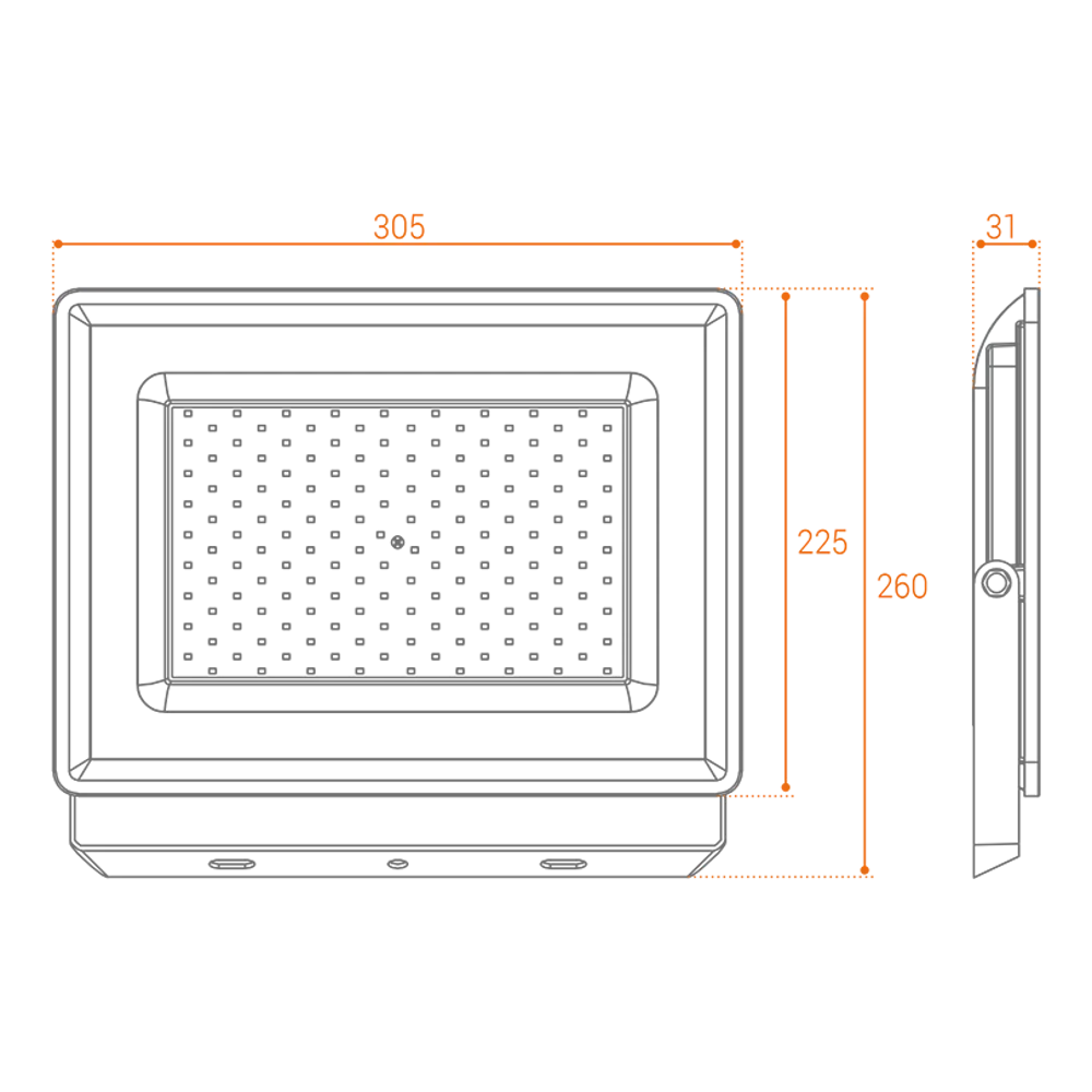 Прожектор светодиодный уличный Wolta WFL-150W/08 150 Вт 5700 К IP65 холодный белый свет STLM-2033976 - Вид №4