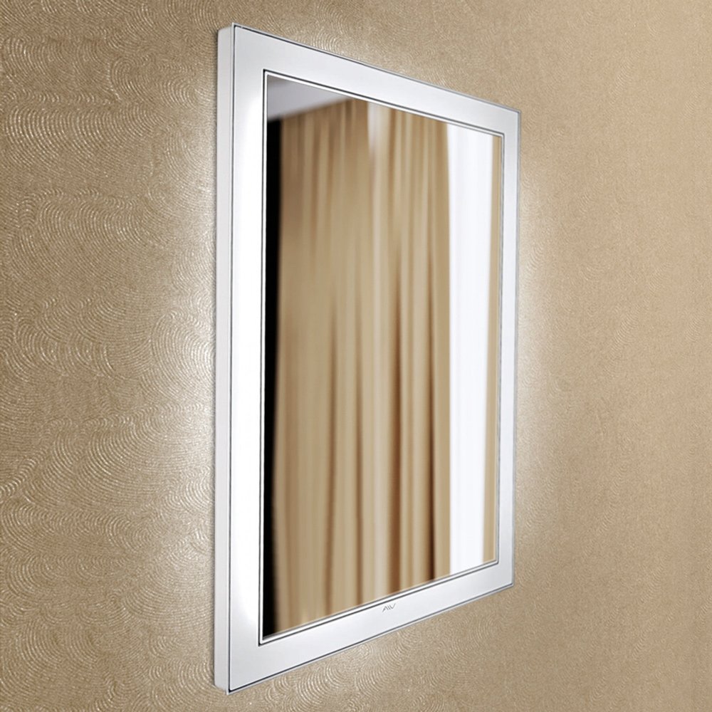 Зеркало настенное с подсветкой 80х80 см белое Bella Lux ALAVANN BELLA LUX 303912 Белый;зеркальный  - Вид №1