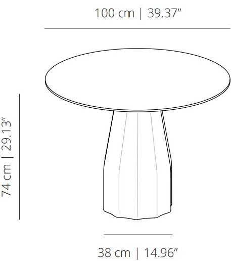 Viccarbe Круглый стол Burin sun-id-1487631 - Вид №4
