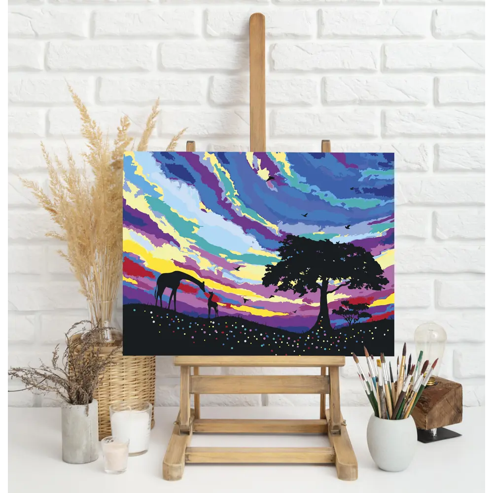 Картина по номерам Африканск закат 40х50 см FBRUSH STLM-2124053 - Вид №2