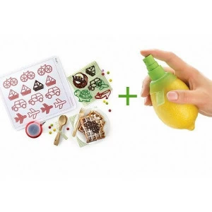 Набор для декора и цитрус-спрей "Декомат" LEKUE ДИЗАЙНЕРСКИЕ 00-3951982 Красный;прозрачный;фиолетовый;разноцветный