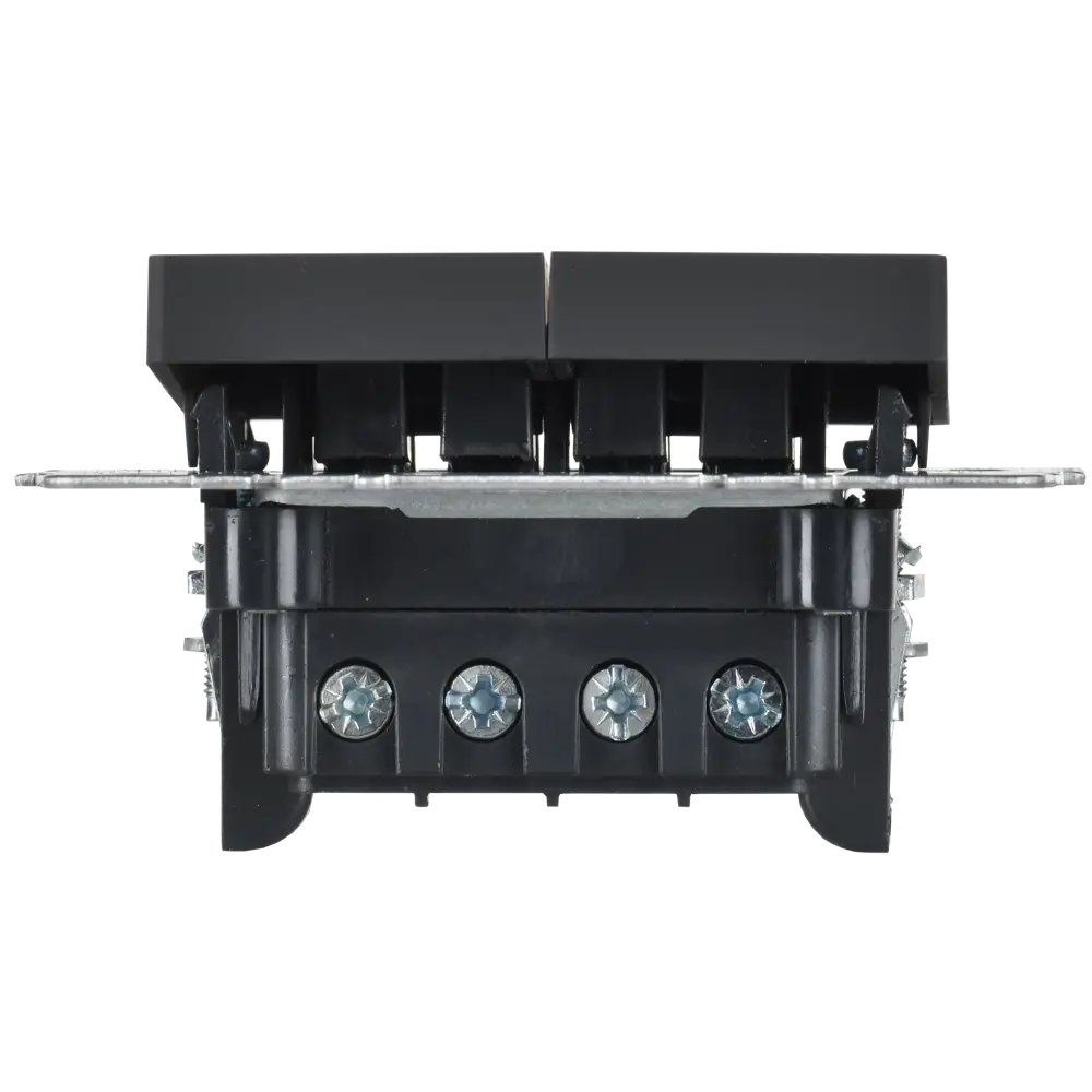 Переключатель встраиваемый перекрестный IEK Brite 2 клавиши цвет графитовый STLM-2120186 - Вид №3