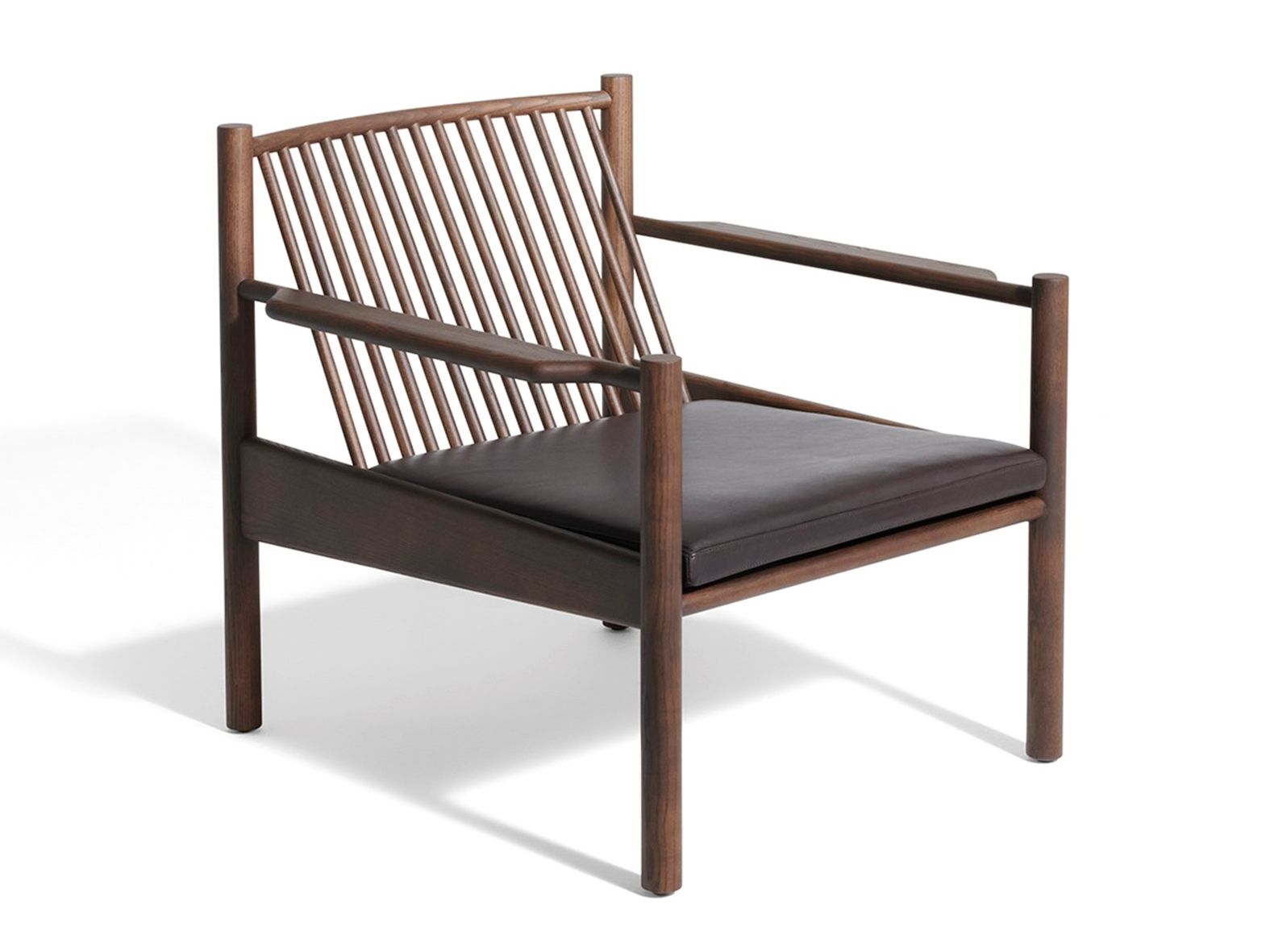 Кресло из ясеня и кожи с подлокотниками DE PADOVA Ava ARCH-00031083 - Вид №2