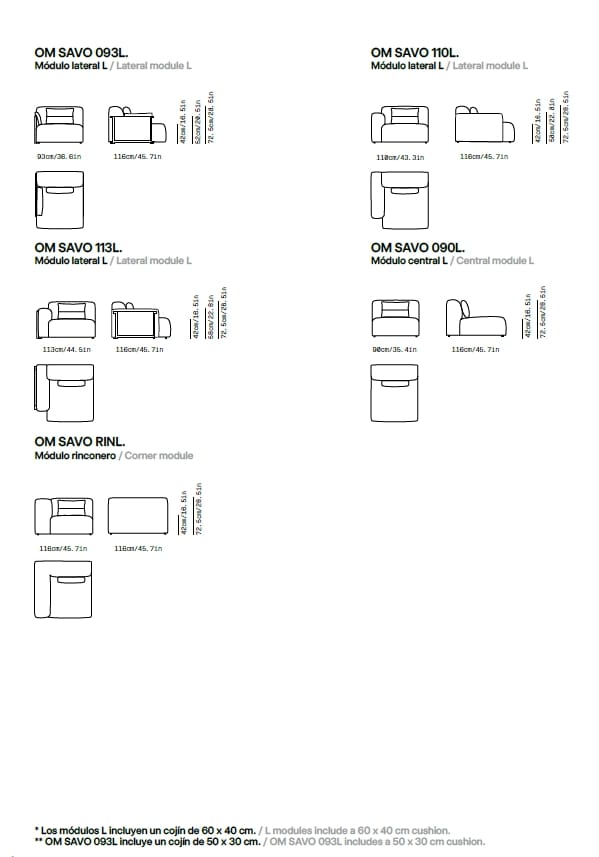 Модульный тканевый диван Omelette Editions Savoye ARCH-00126393 - Вид №8