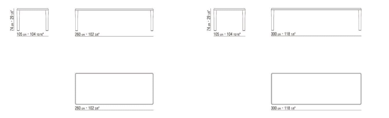 Деревянный прямоугольный стол Flexform Kobo ARCH-00055698 - Вид №4