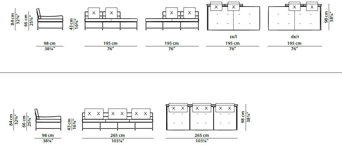 BAXTER Кожаный садовый диван Girgenti sun-id-1420169 - Вид №5