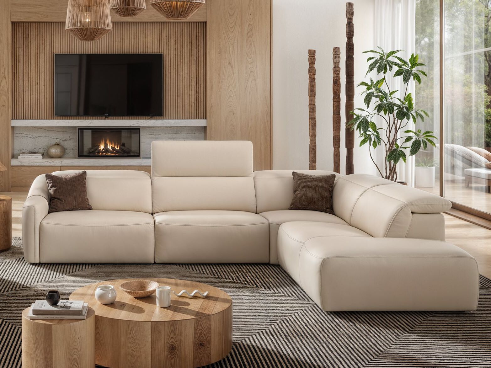 Кожаный угловой диван Sofanella Самоа ARCH-00130057 - Вид №5