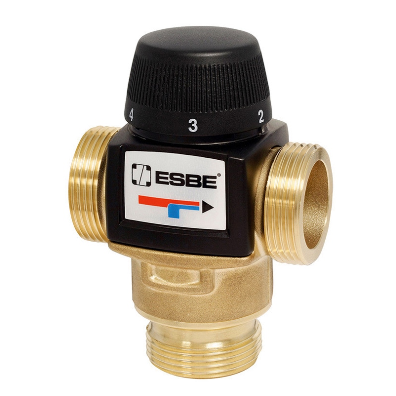Клапан термостатический VTA522 ESBE T=20-43гр 1"В Kvs=3.2 31620100