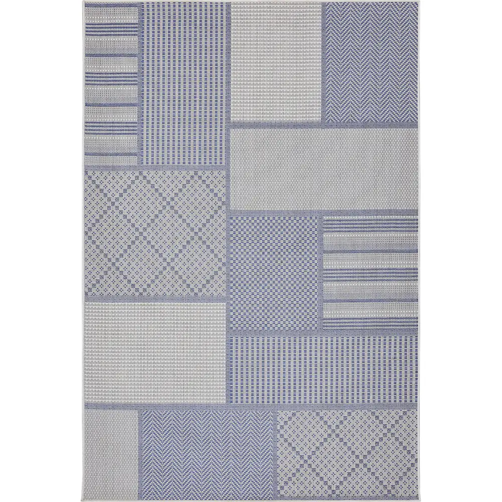 Циновка Дели 120x170 см полипропилен 84307_53111 цвет синий ROYALTAFT STLM-2097793 - Вид №1