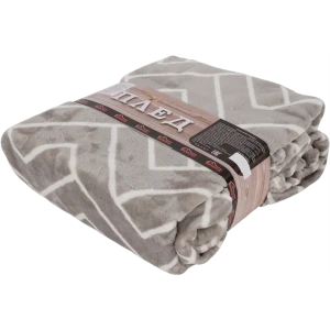 Плед «Грация» 200х220 см микрофибра цвет бежевый