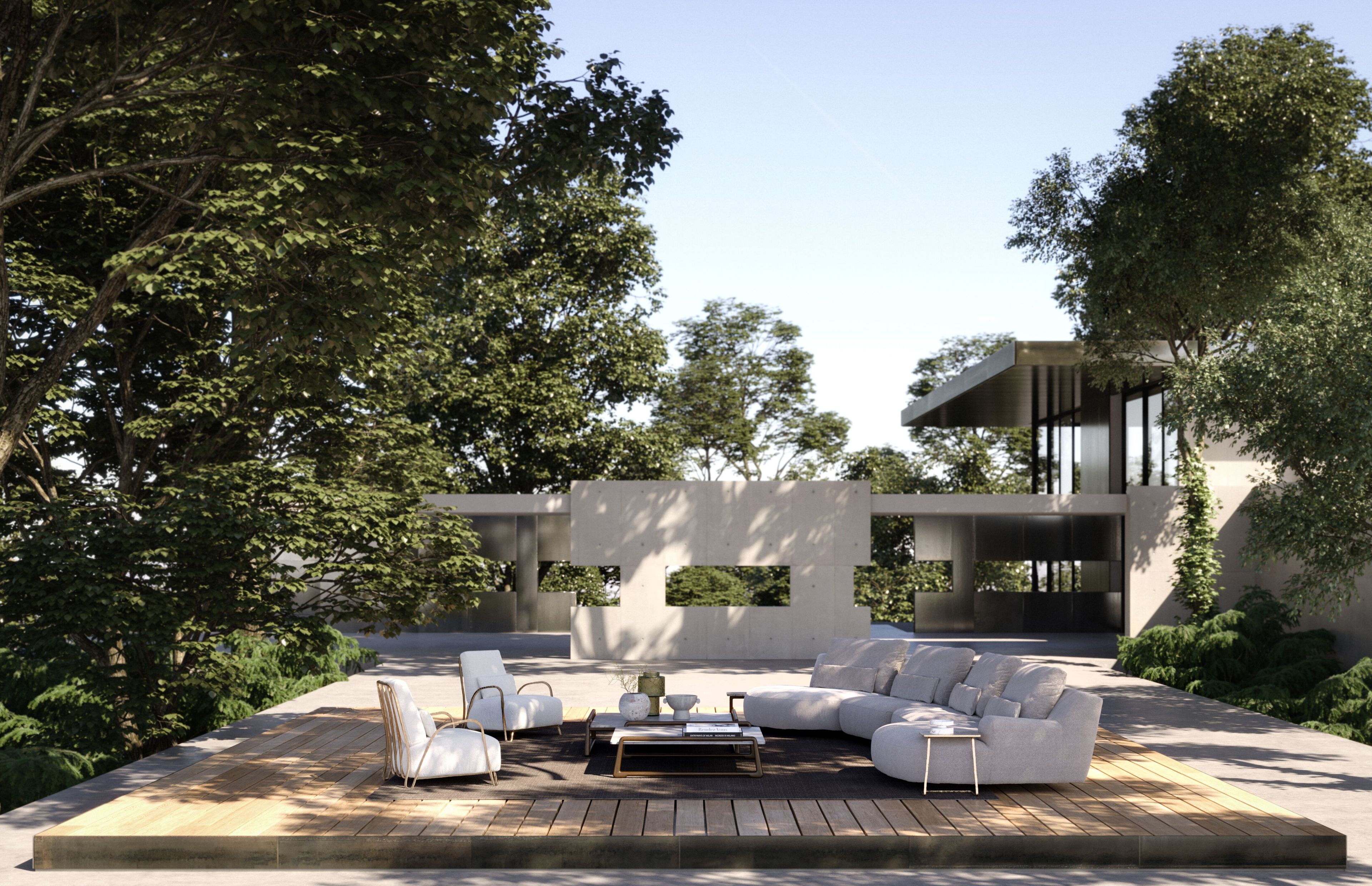 Тканевое садовое кресло с подлокотниками Exteta Moonlight ARCH-00139760 - Вид №14