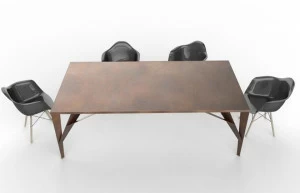 TrackDesign Прямоугольный стол из стали Corten ™  Tt0667001