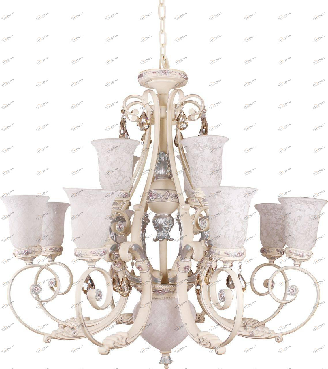 Подвесная люстра ST Luce Sogni SL251.503.12 ST LUCE ДИЗАЙНЕРСКИЕ, SOGNI 057930 Белый 