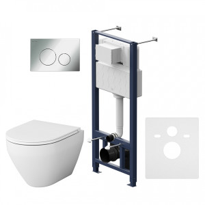 IS49051.701700 Инсталл с клав Pro L глянц хром с подв унит Spirit V2.0 FlashClean с сид м/л AM.PM Spirit 2.0