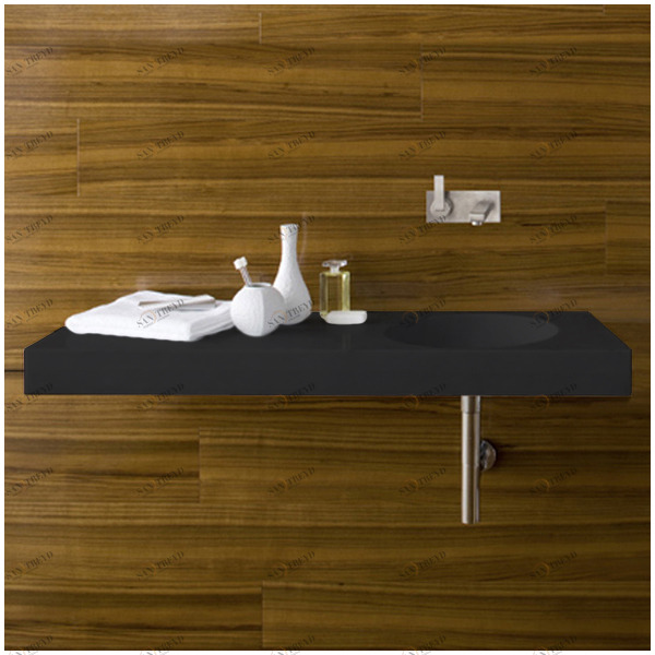 LC41206DX Подвесная раковина настенная овальная Neutra Design  черная 