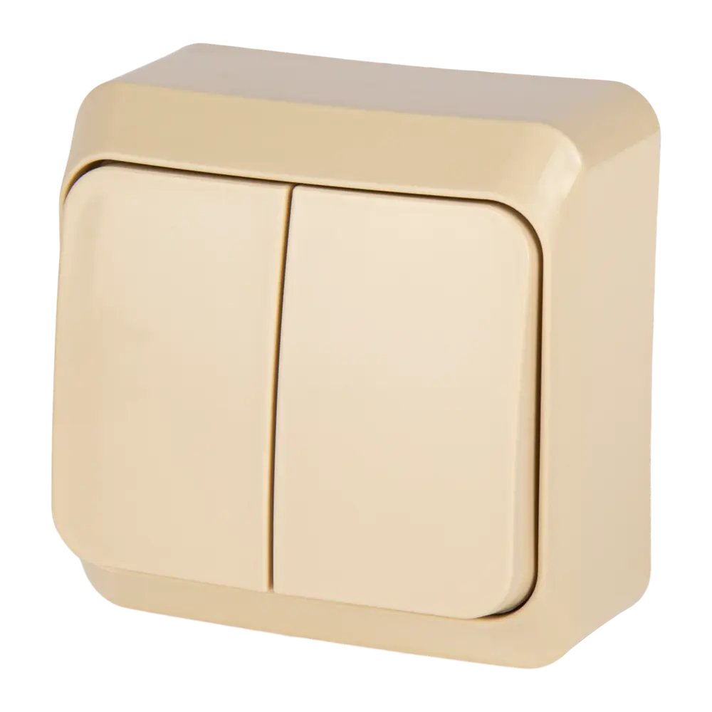 Выключатель двуклавишный SYSTEME ELECTRIC Этюд для управления освещением 11401643 STLM-1507765 - Вид №1