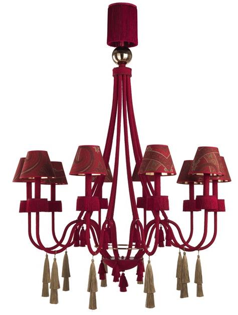 ETRO Home Interiors Люстра из шелка непрямого света Visan sun-id-1395703 - Вид №1