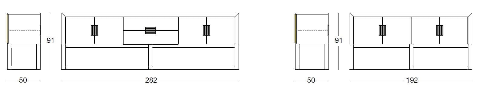 Кашемировый шкаф со встроенным освещением Longhi Loveluxe ARCH-00080432 - Вид №4